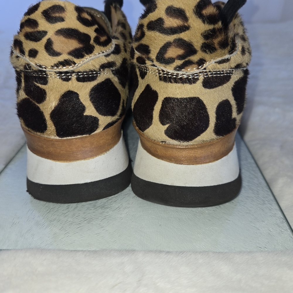 Greats x Nick Wooster Italian Leather Leopard Print Women's Sneakers sz EU 36 - Picture 5 of 8